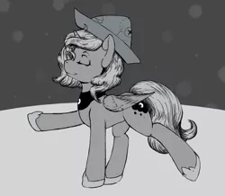 Size: 1479x1289 | Tagged: artist:vicmanone, cartographer's cap, cute, derpibooru import, female, filly, hat, lunabetes, monochrome, moonstuck, princess luna, safe, solo, woona, younger