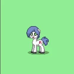 Size: 400x399 | Tagged: safe, derpibooru import, ponified, pony, pony town, james, pixel art, pokémon, solo, team rocket