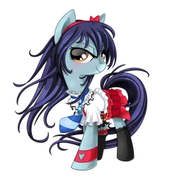 Size: 1024x1024 | Tagged: safe, artist:okapifeathers, derpibooru import, ponified, pony, love live! school idol project, solo