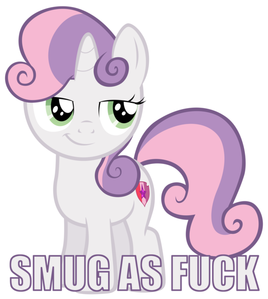 Size: 7000x7800 | Tagged: absurd resolution, caption, cutie mark, derpibooru import, image macro, lidded eyes, meme, smiling, smug, solo, suggestive, sweetie belle, text, the cmc's cutie marks, the fault in our cutie marks, vulgar