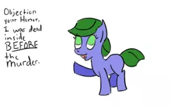 Size: 1280x800 | Tagged: a foal's adventure, artist:saria the frost mage, blank flank, child, color, dark comedy, derpibooru import, female, filly, foal, gallows humor, joke, oc, oc:clover patch, safe, solo, talking, unofficial characters only