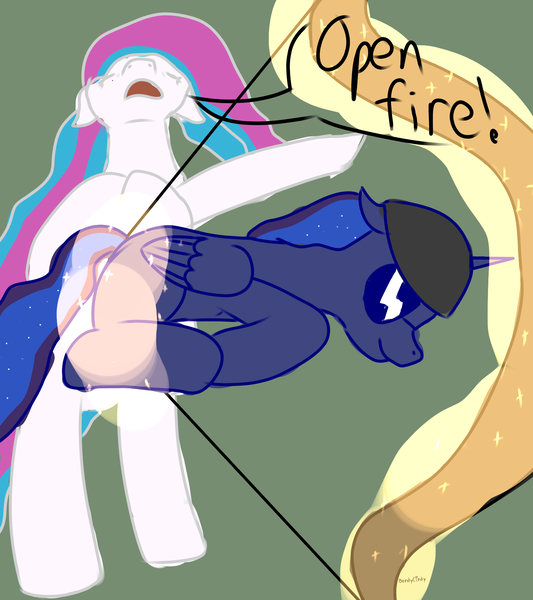 Size: 1600x1800 | Tagged: archery, artist:bendycindy, bow (weapon), derpibooru import, princess celestia, princess luna, safe, sunglasses