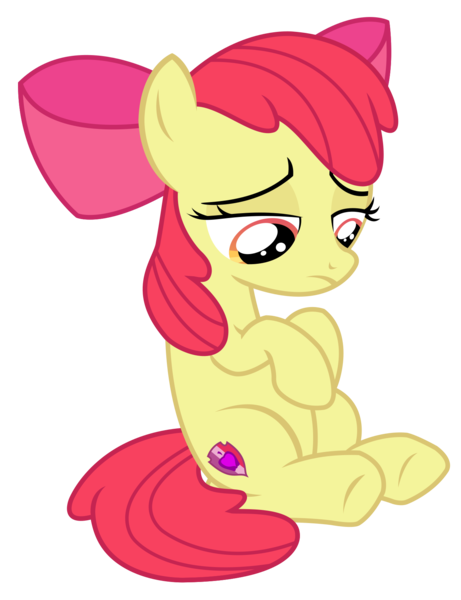 Size: 1331x1731 | Tagged: apple bloom, artist:sketchmcreations, cutie mark, derpibooru import, looking down, sad, safe, simple background, sitting, the cmc's cutie marks, the fault in our cutie marks, transparent background, vector