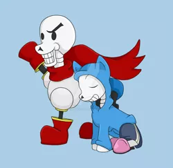 Size: 1024x997 | Tagged: artist:yoshimarsart, derpibooru import, papyrus (undertale), safe, sans (undertale), undertale, watermark