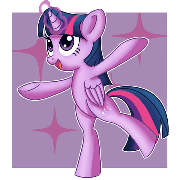 Size: 1800x1800 | Tagged: safe, artist:atmosseven, derpibooru import, twilight sparkle, twilight sparkle (alicorn), alicorn, pony, bipedal, solo