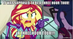 Size: 800x429 | Tagged: safe, derpibooru import, edit, edited screencap, screencap, sci-twi, sunset shimmer, twilight sparkle, equestria girls, friendship games, angry, caption, exploitable meme, gilligan's island, image macro, meme, sunset yells at twilight, text