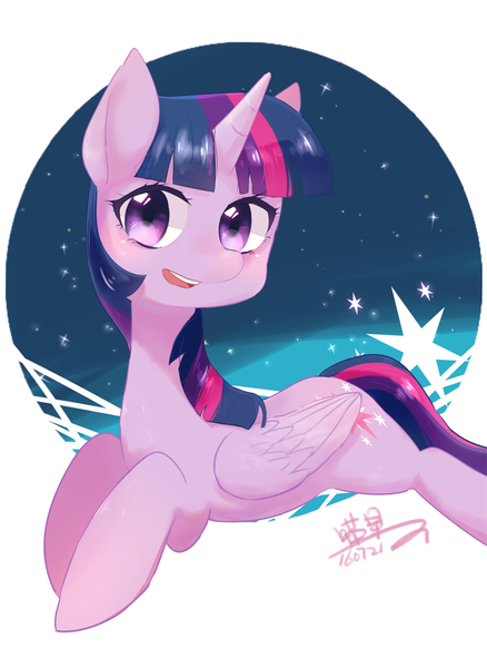 Size: 1119x1533 | Tagged: safe, artist:miaoxing, derpibooru import, twilight sparkle, twilight sparkle (alicorn), alicorn, pony, pixiv, signature, solo