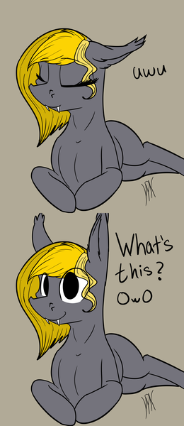 Size: 1280x2954 | Tagged: safe, artist:hispushkaa, derpibooru import, oc, oc:deaxuma, unofficial characters only, bat pony, pony, bat pony oc, bat wings, comic, owo, owo what's this?, simple background, solo, uwu, wings