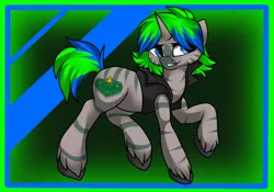 Size: 1000x700 | Tagged: artist:fur-what-loo, derpibooru import, dj pony, k0ntr0l w@v3, oc, oc:k0ntr0l w@v3, safe, solo, unofficial characters only, zebra