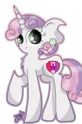 Size: 601x911 | Tagged: adult, artist:thepegasisterpony, cutie mark, derpibooru import, older, raised hoof, safe, simple background, solo, sweetie belle, the cmc's cutie marks, transparent background