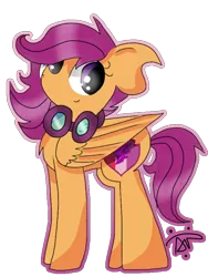 Size: 640x853 | Tagged: adult, artist:thepegasisterpony, cutie mark, derpibooru import, goggles, older, safe, scootaloo, simple background, solo, the cmc's cutie marks, transparent background