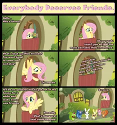 Size: 1779x1903 | Tagged: angel bunny, animal, artist:phucknuckl, beaver, crossover, cuddles (happy tree friends), derpibooru import, fluttershy, fluttershy's cottage, giggles (happy tree friends), handy, happy tree friends, nutty, petunia (happy tree friends), pilfered vectors, rabbit, safe, skunk, squirrel, this will end in death, this will end in tears, this will end in tears and/or death