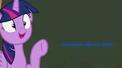 Size: 760x422 | Tagged: safe, derpibooru import, edit, edited screencap, screencap, twilight sparkle, twilight sparkle (alicorn), alicorn, pony, ppov, chalkboard, meme, numbers, open mouth, raised hoof, solo, twilight's blackboard