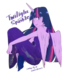 Size: 1024x1183 | Tagged: alicorn, alternate costumes, artist:extraluna, derpibooru import, human, humanized, safe, solo, twilight sparkle, twilight sparkle (alicorn), winged humanization, wings