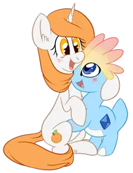 Size: 1131x1462 | Tagged: safe, artist:bloodorangepancakes, derpibooru import, oc, amaura, pony, unicorn, crossover, hug, pokémon