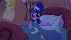 Size: 6222x3500 | Tagged: alicorn, artist:eagle1division, bed, cute, derpibooru import, golden oaks library, hat, imminent snuggles, looking at you, night, nightcap, power ponies (episode), safe, solo, tired, twiabetes, twilight sparkle, twilight sparkle (alicorn)