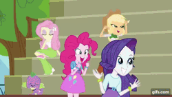 Size: 640x360 | Tagged: safe, derpibooru import, screencap, rainbow dash, twilight sparkle, twilight sparkle (alicorn), alicorn, equestria girls, equestria girls (movie), animated, football, frown, gif, gifs.com, grin, gritted teeth, kicking, on back, open mouth, running, silly human, smiling, sports, sweat, tripping