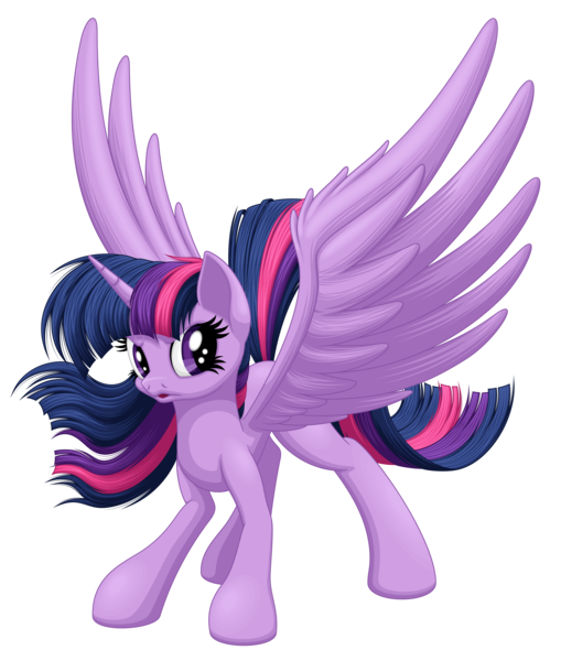 Size: 2680x3160 | Tagged: safe, artist:ohemo, derpibooru import, twilight sparkle, twilight sparkle (alicorn), alicorn, pony, simple background, solo, spread wings, transparent background, wings