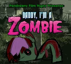 Size: 1000x900 | Tagged: artist:daisyhead, daddy i'm a zombie, derpibooru import, oc, oc:flicker, ponibooru film night, semi-grimdark, unofficial characters only