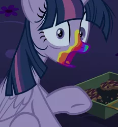 Size: 1003x1080 | Tagged: safe, derpibooru import, screencap, twilight sparkle, twilight sparkle (alicorn), alicorn, pony, undead, zombie, 28 pranks later, cookie zombie, outfit catalog, solo