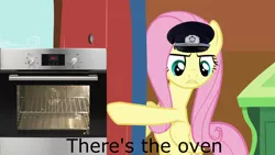 Size: 1920x1080 | Tagged: derpibooru import, downvote bait, edgy, edit, edited screencap, fluttershy, it ain't easy being breezies, nazi, oven, ow the edge, schutzstaffel, screencap, semi-grimdark, solo, we are going to heil