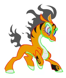 Size: 682x800 | Tagged: barely pony related, big cat, community related, derpibooru import, dragon, hybrid, longma, safe, solo, them's fightin' herds, tianhuo, tiger