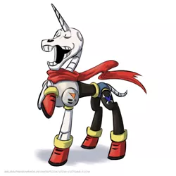 Size: 500x500 | Tagged: safe, artist:atomi-cat, derpibooru import, ponified, pony, skeleton pony, bone, papyrus (undertale), skeleton, solo, undertale