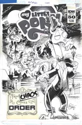 Size: 1054x1600 | Tagged: accord, accord (arc), artist:andypriceart, chaos theory (arc), conclusion: and chaos into the order came, cover, derpibooru import, discord, dr jekyll and mr hyde, equestria daily, idw, safe, spoiler:comic, spoiler:comic50