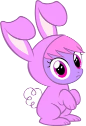 Size: 9483x13746 | Tagged: absurd resolution, animal costume, artist:cyanlightning, bunny costume, clothes, costume, cyan's bunnies, derpibooru import, oc, oc:melody notes, safe, simple background, solo, .svg available, transparent background, unofficial characters only, vector