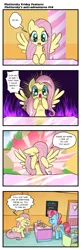 Size: 623x1920 | Tagged: safe, artist:pencils, derpibooru import, cup cake, fluttershy, pegasus, pony, comic:fluttershy's anti-adventures, bait and switch, cake, comic, covering, cute, drool, duo, ear piercing, embarrassed, eyes closed, eyes on the prize, female, floppy ears, food, hungry, indecision, innuendo, mare, muffin, open mouth, piercing, raised hoof, sitting, slice of life, spread wings, sugarcube corner, wide eyes, wing hands, wingboner, wings