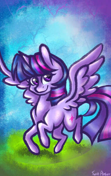 Size: 710x1126 | Tagged: safe, artist:twixyamber, derpibooru import, twilight sparkle, twilight sparkle (alicorn), alicorn, pony, solo