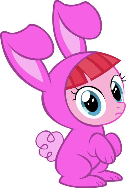 Size: 9269x13746 | Tagged: absurd resolution, age regression, animal costume, artist:cyanlightning, bunny costume, clothes, costume, cute, cyan's bunnies, derpibooru import, female, filly, glowbetes, pacific glow, safe, simple background, solo, .svg available, transparent background, vector, younger