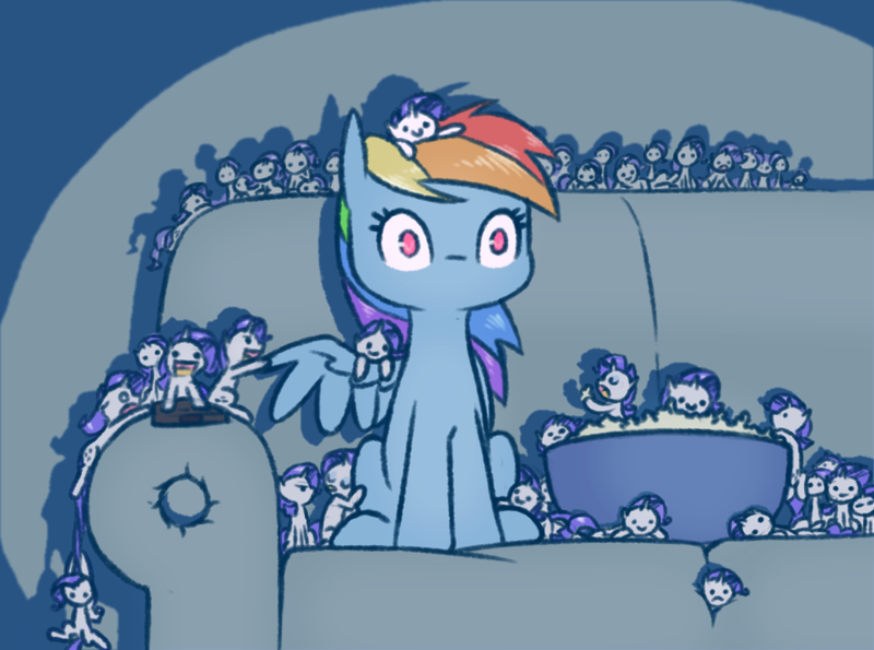 Size: 976x726 | Tagged: safe, artist:raridashdoodles, derpibooru import, rainbow dash, rarity, mouse, pegasus, pony, unicorn, :<, :>, :c, :d, :o, c:, chibi, commonity, couch, cute, dashabetes, eating, eyes closed, female, food, frown, lesbian, mare, micro, movie, multeity, no mouth, open mouth, ponies in food, popcorn, raribetes, raridash, rarimouse, shipping, sitting, size difference, smiling, species swap, spread wings, this is fine, tiny, tiny ponies, wat, wide eyes, wings