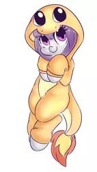 Size: 1088x1920 | Tagged: artist:wickedsilly, charmander, clothes, costume, cute, derpibooru import, hnnng, kigurumi, oc, oc:wicked silly, pokémon, ponysona, safe, solo, unofficial characters only