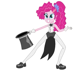 Size: 667x662 | Tagged: safe, artist:trixiesparkle63, derpibooru import, pinkie pie, all's fair in love and friendship games, equestria girls, friendship games, alternate hairstyle, solo, vector