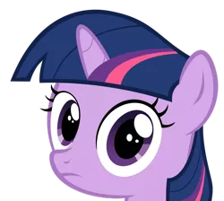 Size: 900x807 | Tagged: artist needed, derpibooru import, frown, looking at you, safe, simple background, solo, stare, sweetie belle's stare, transparent background, twilight sparkle, vector