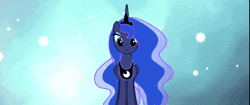 Size: 680x286 | Tagged: safe, artist:minty root, derpibooru import, screencap, princess luna, pony, dinky's destiny, animated, gif, looking at you, moon, night, silhouette, solo, spread wings, talking, wings