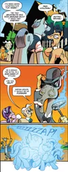 Size: 604x1504 | Tagged: accord, accord (arc), applejack, artist:andypriceart, chaos theory (arc), comic, derpibooru import, idw, mayor mare, part the first: from chaos comes order, safe, spoiler:comic, spoiler:comic48, starlight glimmer