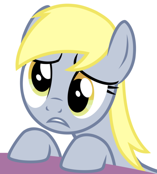 Size: 3254x3595 | Tagged: safe, artist:greenmachine987, derpibooru import, derpy hooves, pegasus, pony, slice of life (episode), bust, cute, derpabetes, female, mare, simple background, solo, transparent background, vector, worried