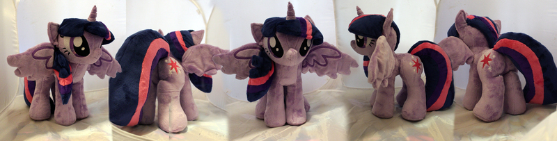 Size: 7637x1935 | Tagged: safe, artist:buttsnstuff, derpibooru import, twilight sparkle, twilight sparkle (alicorn), alicorn, pony, irl, photo, plushie, solo