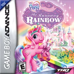 Size: 640x642 | Tagged: box art, cover, crystal princess: the runaway rainbow, derpibooru import, g3, game, gameboy advance, nintendo, official, rarity (g3), safe, the runaway rainbow, thq, video game