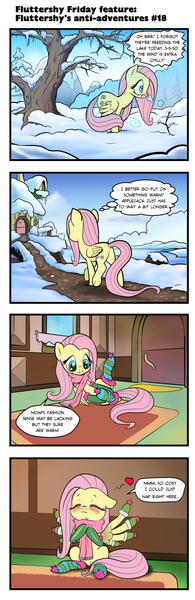 Size: 624x1920 | Tagged: safe, artist:pencils, derpibooru import, fluttershy, pegasus, pony, comic:fluttershy's anti-adventures, :3, blushing, butt, clothes, cold, comfy, comic, cute, dialogue, eyes closed, female, floating heart, floppy ears, frown, grin, gritted teeth, heart, mare, pencils is trying to murder us, plot, scarf, shivering, shyabetes, sitting, slice of life, smiling, snow, socks, solo, spread wings, striped socks, tree, underhoof, walking, wall of tags, warm, wat, weapons-grade cute, wide eyes, wing gloves, wing socks, wing warmers, wings, winter