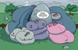 Size: 1236x800 | Tagged: artist:bonusart, belly, big belly, blob, derpibooru import, fat, holder's boulder, huge belly, immobile, impossibly large belly, impossibly large everything, impossibly obese, limestone pie, limestone pudge, marble pie, marble pudge, maud pie, maud pudge, morbidly obese, obese, piggy pie, pinkie pie, pudgy pie, rolls of fat, suggestive