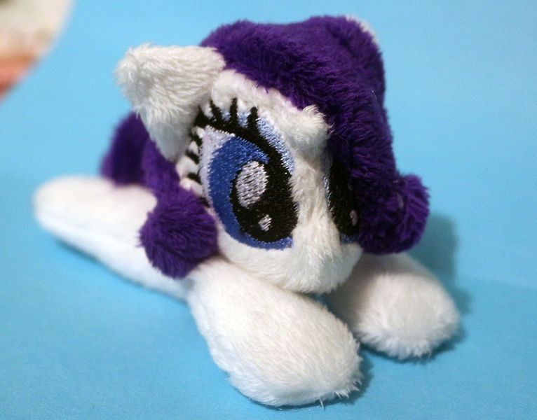 Size: 1000x783 | Tagged: artist:buttsnstuff, beanie (plushie), derpibooru import, female, irl, mini, photo, plushie, rarity, safe, solo