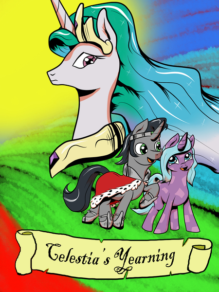 Size: 3000x4000 | Tagged: artist:astroanimations, celestibra, comic, comic:celestia's yearning, cover art, derpibooru import, female, hopebra, idw, king sombra, male, princess celestia, radiant hope, reformed sombra, safe, shipping, straight