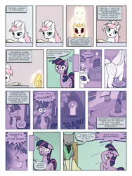 Size: 900x1200 | Tagged: artist:arofatamahn, comic, comic:the night the magic died, derpibooru import, nurse redheart, oc, oc:garret (arofatamahn), oc:nahmat, safe, spike, twilight sparkle