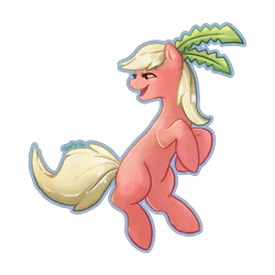 Size: 3000x3000 | Tagged: safe, artist:bean-sprouts, derpibooru import, ponified, hoppip, pony, crossover, pokémon, simple background, solo, transparent background