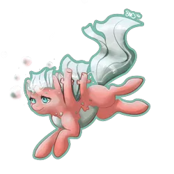 Size: 3000x3000 | Tagged: safe, artist:bean-sprouts, derpibooru import, ponified, corsola, pony, crossover, pokémon, simple background, solo, transparent background