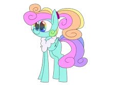 Size: 2743x1828 | Tagged: safe, artist:supercoco142, derpibooru import, rainbow dash (g3), pegasus, pony, g3, g3 to g4, generation leap, race swap, simple background, solo, transparent background