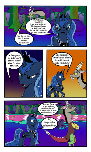 Size: 3000x5000 | Tagged: artist:astroanimations, comic, comic:celestia's yearning, derpibooru import, discord, neighagra falls, princess luna, safe